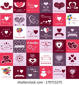 Happy Valentines Day And Weeding Card - Isolated On Background - Vector Illustration, Graphic Design Editable For Your Design. 