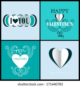 Happy valentines day and weeding cards