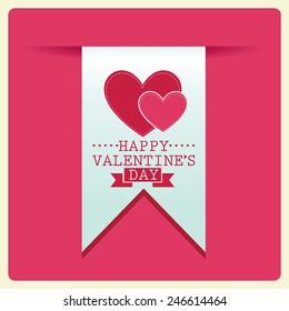 Happy valentines day and weeding cards, ribbon