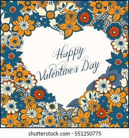 Happy valentines day and weeding design elements. Vector illustration. Hearts. Doodles and curls.