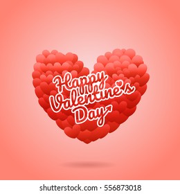 Happy valentines day wishes greeting card.