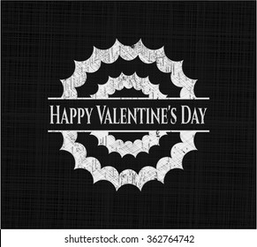 Happy Valentine's Day written with chalkboard texture