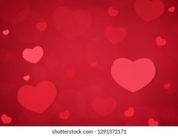 Happy Valentine's days of background. vector illustration