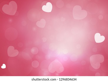 Happy Valentine's days of background. vector illustration