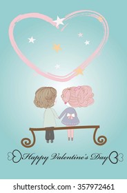 Happy Valentine's day,vector illustration