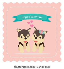 Happy Valentines Day.Vector illustration