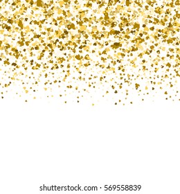 Happy Valentine's Golden hearts Confetti