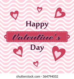 Happy Valentine's greeting card