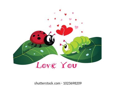 Happy Valentine's with Heart and cartoon pretty cute  for someone 
have a Valentine's Day Love so beautiful.