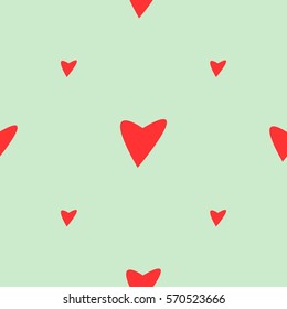 Happy Valentine's pattern with hearts