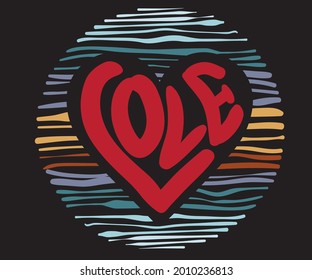 Happy valentines retro t shirt design. Heart romance vector artwork. Simplicity typography valentine graphic print