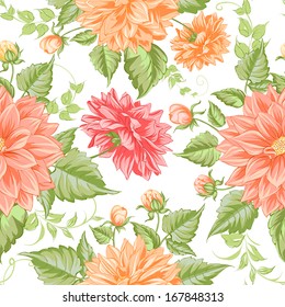 Happy valentines seamless pattern. Vector illustration.