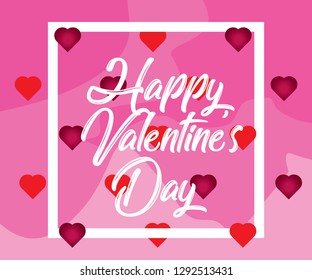 happy valentine's vector