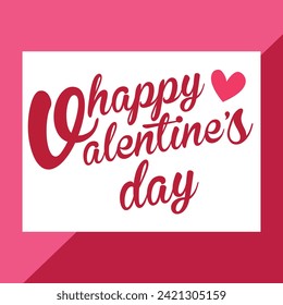 Feliz Día de San Valentín. Vector