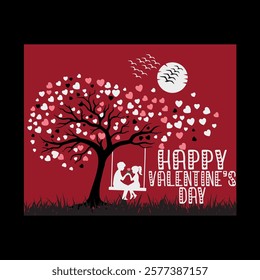 Happy valentin's day t shirt design vector file.