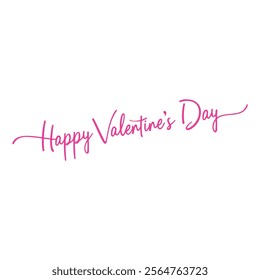 happy Valentin's day typography design 