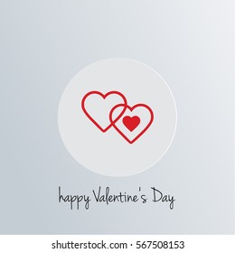 Happy Vallentine Day Heart Icon