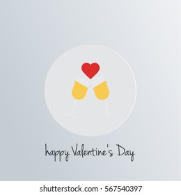 Happy Vallentines Day Heart Icon