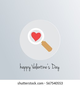 Happy Vallentines Day Heart Icon