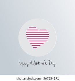 Happy Vallentines Day Heart Icon
