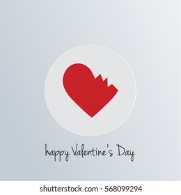 Happy Vallentines Day Heart Icon