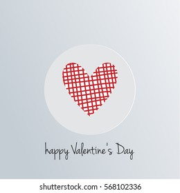Happy Vallentines Day Heart Icon