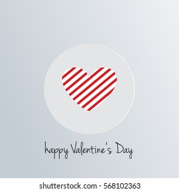 Happy Vallentines Day Heart Icon