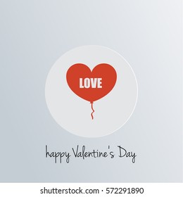 Happy Vallentines Day Heart Icon