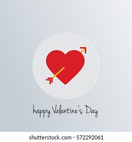 Happy Vallentines Day Heart Icon