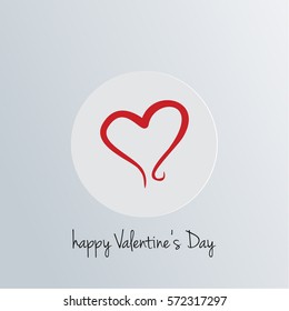 Happy Vallentines Day Heart Icon