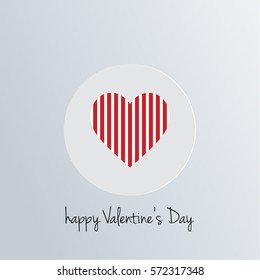Happy Vallentines Day Heart Icon
