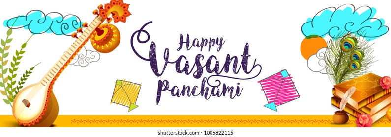 Happy Vasant Panchami Background.