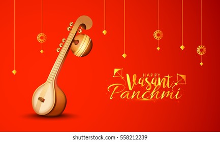 Happy Vasant Panchami Background.