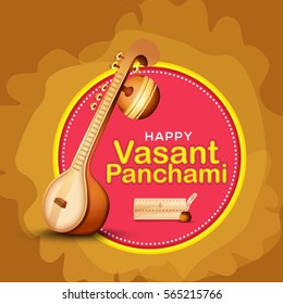 Happy Vasant Panchami Background.