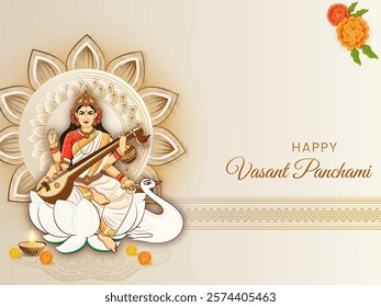 Happy Vasant Panchami Festival Celebration background