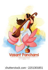 Happy Vasant Panchami, Goddess of Wisdom Saraswati 