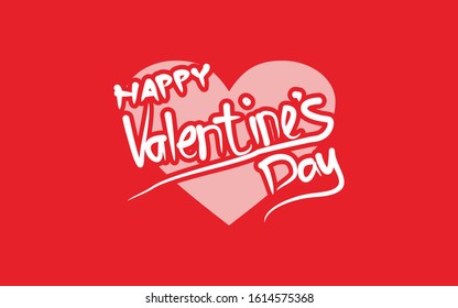 Happy Vaslentine's Day Pink Love
