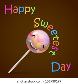Happy vector candy face