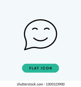 Happy vector icon