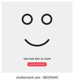 Happy vector icon