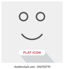 Happy vector icon
