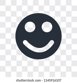 Happy vector icon isolated on transparent background, Happy logo concept