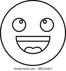 Happy Vector icon that can easily modify or edit