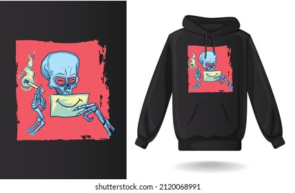 I am happy vector illustration artwork, t shirt design vector art, black hoodie design