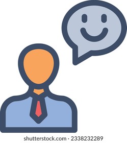 ilustración de vector feliz en un fondo transparente.Símbolos de calidad premium.Icono de vector de trazo para el diseño de concepto y gráfico. 
