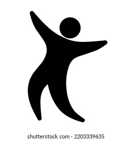 happy vector for logo, Human Man People Stick Figure Stickman Pictogram Icons
