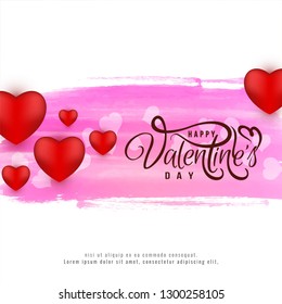 Happy vector Valentine's day stylish love background