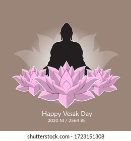 Happy Vesak Day 2564 BE 2020 M svg