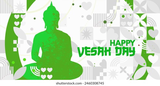 feliz día de vesak Anuncio - Ilustración vectorial	