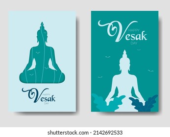 Happy Vesak Day Bundle Flat Template
